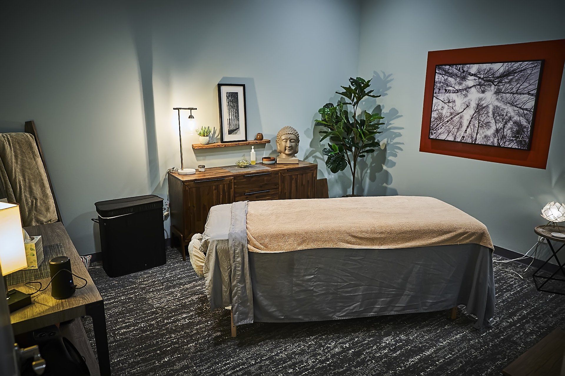 Interior detail at the South Overland Park studio